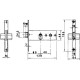 Cerradura Lince 5577 Ln/60 mm.