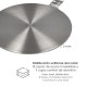 Adaptador Para Induccion / Vitroceramica Ø 21.5 cm. 3 Capas Acero Inoxidable / Aluminio