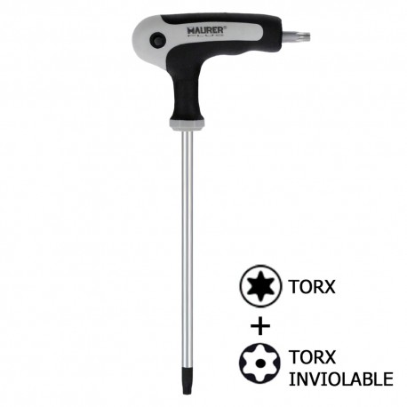 Llave Torx Maurer Con Mango "T" T25 Inviolable