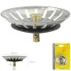 Tapon Valvula Cesta Para Fregadero Inoxidable Click Clack Ø 8 cm.