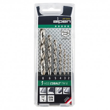 Estuche Brocas Alpen Cobalto 6 Piezas