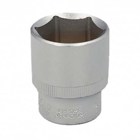 Llave Vaso 1/2" Hexagonal 32 mm. Perfil de 6 caras. Acero Cromo Vanadio, Aristas Redondas