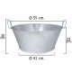 Barreño Galvanizado Baño 22" 55x23 cm. 38 Litros