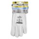 Guantes Piel FLOR 11" Con Colgador (Par)