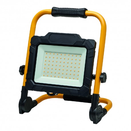 Foco Led Plano 30 Watt. Luz Blanca 4000º K IP 65 3300 Lumenes Con Asa de Transporte