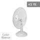 Ventilador Sobremesa Blanco 45 Watt 3 Velocidades.