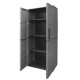 Armario Resina Alto 68 x 37 x 169 cm. Color Gris Oscuro