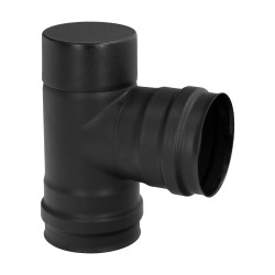 Te Tapa Estufa Pellet Vitrificado Ø80 Mm 90°