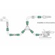 Conector Manguera Plastico 3/4 Con Stop Blister