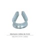 Guardacabos Zincado Para Cable 3 mm.