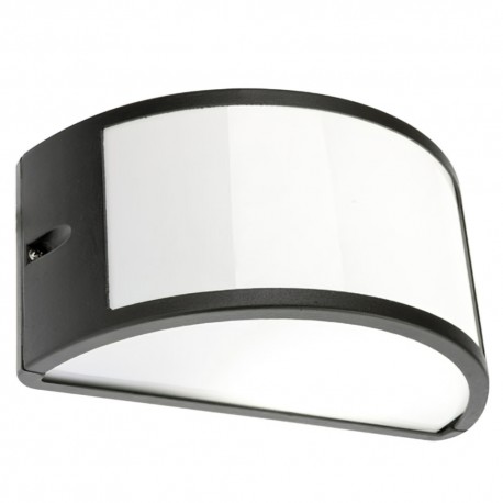 Plafon Aplique IP 1/2 Luna Abierto Negro