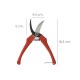 Tijeras Vendimiar Curva 1 Mano P20/18 cm.