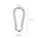 Mosqueton Bombero 6x 60 mm. Uso domestico