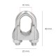 Sujetacables Galvanizado 10 mm. 3/8" Uso Domestico