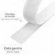 Cinta Velcro Gancho Con Adhesivo Blanco Rollo 25 metros