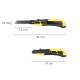 Cutter 18 Mm. Con 2 Hojas Acero Sk5 Boton Autoretractil Hoja Pavonada Negra