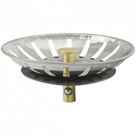 Tapon Valvula Cesta Para Fregadero Inoxidable Click Clack Ø 8 cm.
