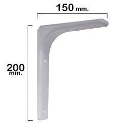 Palomilla Reforzada Blanca 200x150 mm. Uso Doméstico