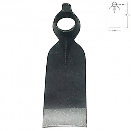 Azada Forjada Sin Mango 210/ 460 Gramos